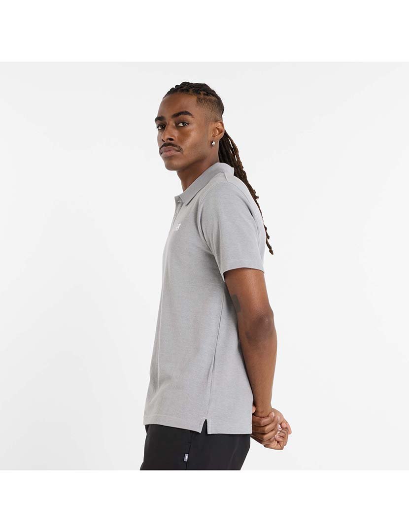 Pólo de Piqué Cinzento