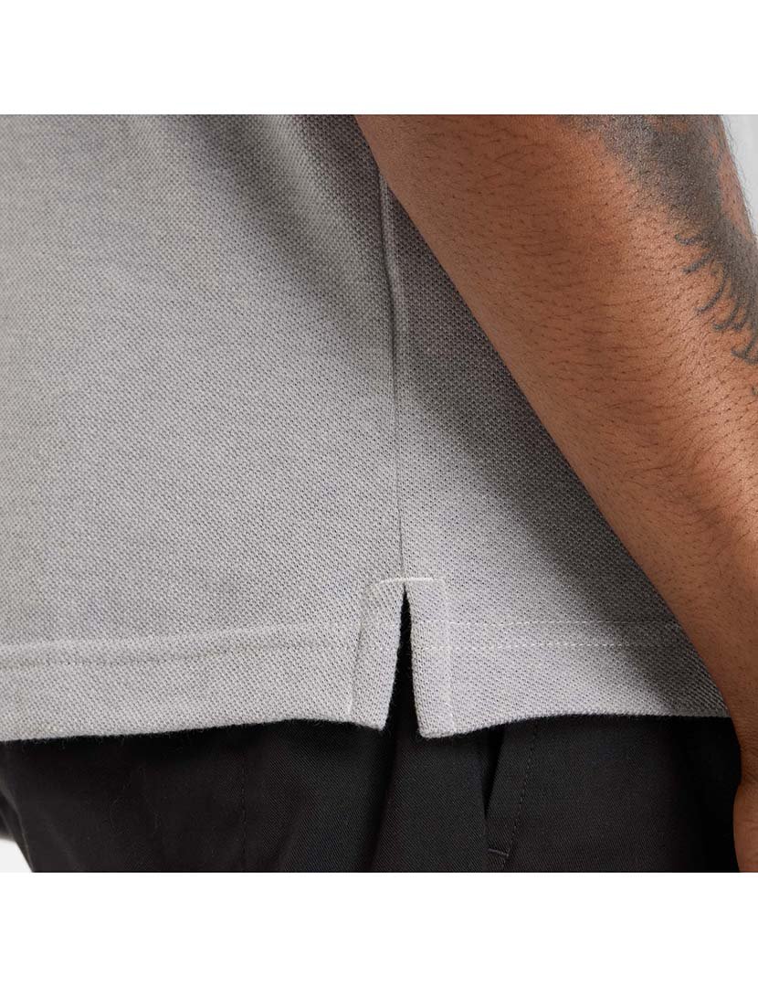 Pólo de Piqué Cinzento