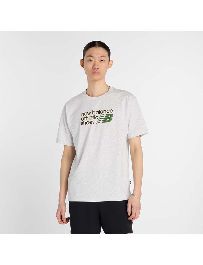 T-Shirt Relaxed Athletics Premium Cinzento