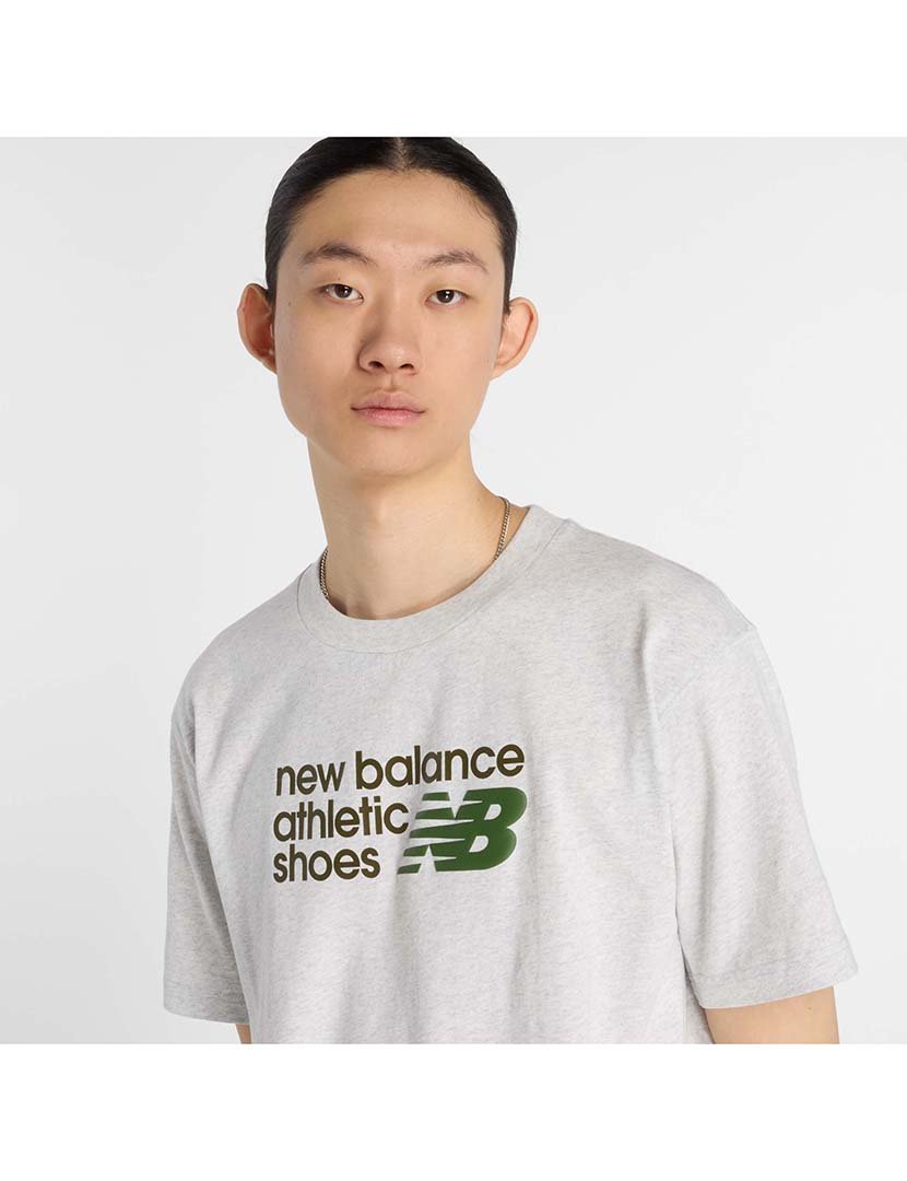 T-Shirt Relaxed Athletics Premium Cinzento