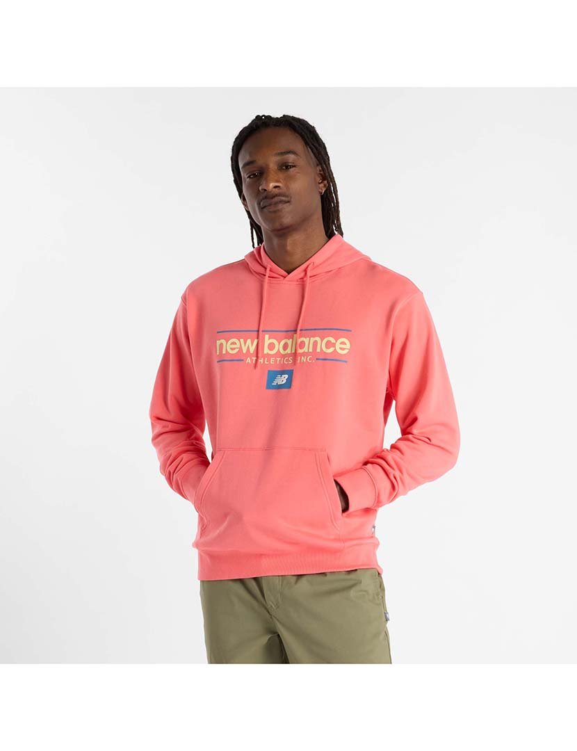 Sweatshirt Relaxed Linear Athletics Vermelho