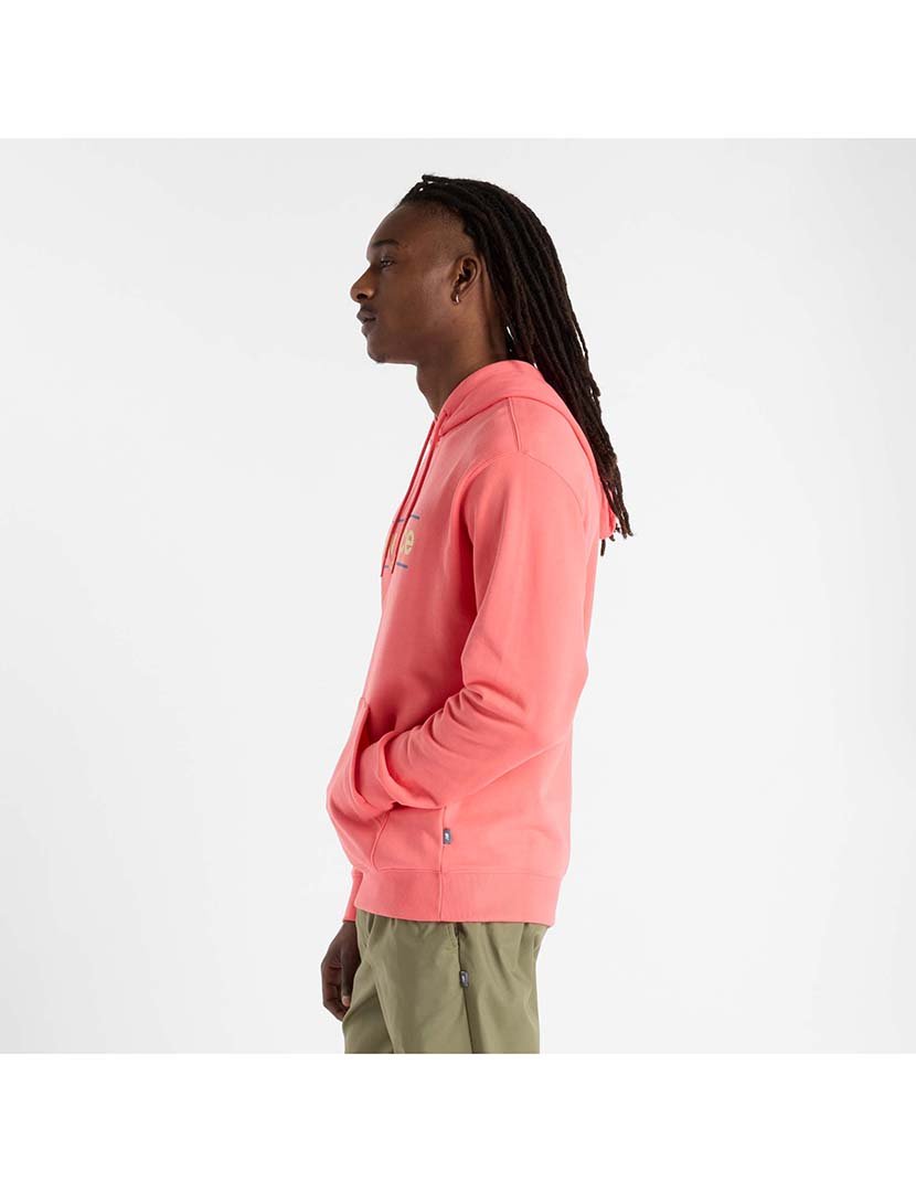 Sweatshirt Relaxed Linear Athletics Vermelho