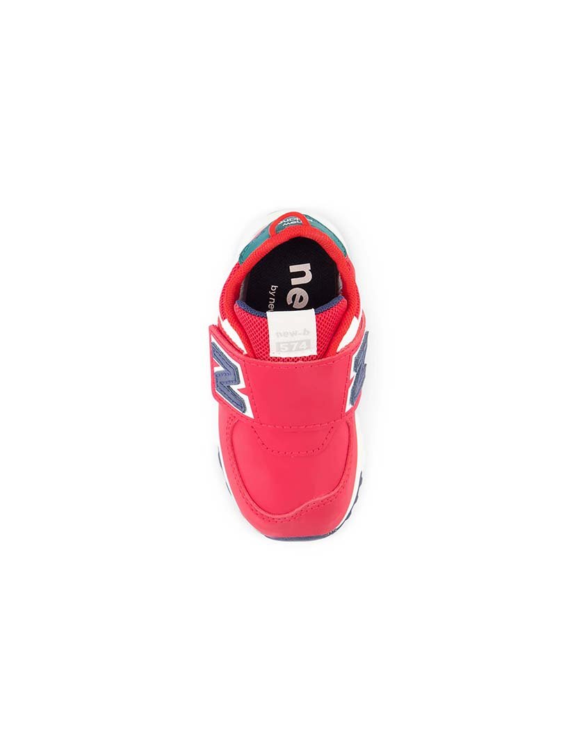 Ténis 574 New-B Hook & Loop Red