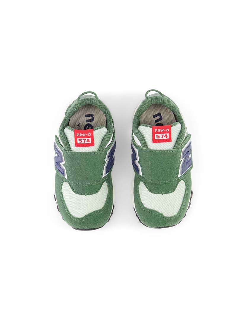 Ténis 574 New-B Hook & Loop Green