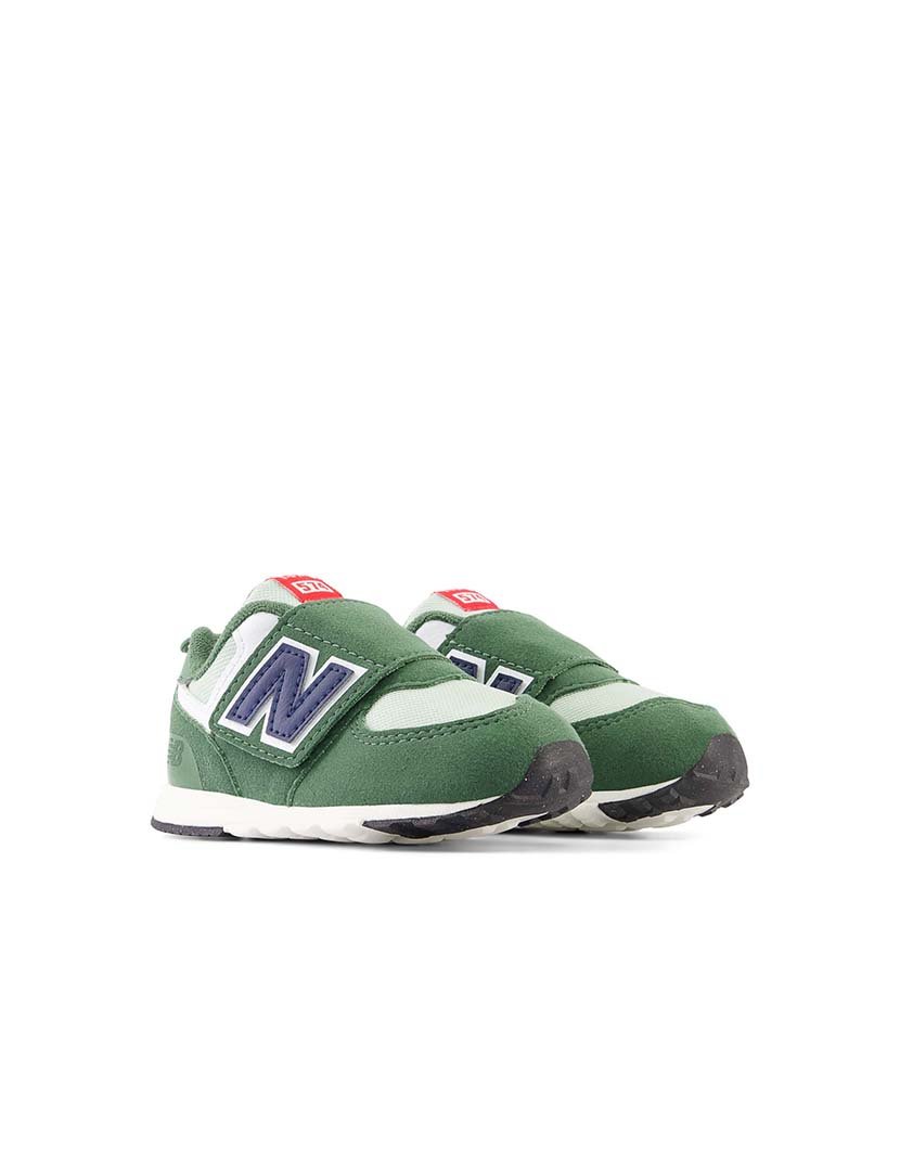 Ténis 574 New-B Hook & Loop Green