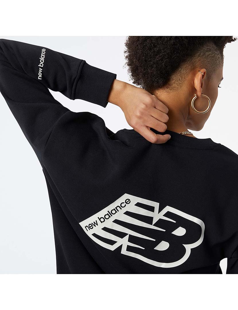 Sweatshirt NB Essentials Crew Preto