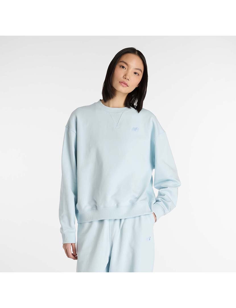 Sweatshirt Athletics French Terry Crew Azul