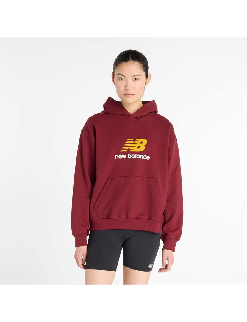 Sweatshirt Athletics French Terry Logo Vermelho