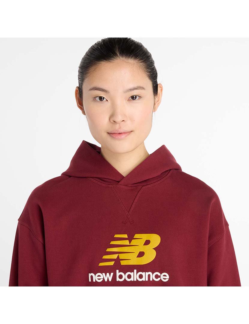 Sweatshirt Athletics French Terry Logo Vermelho