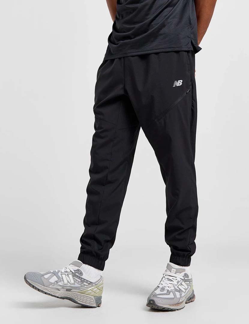 Calças desportivas NB Woven Zip Pocket Preto