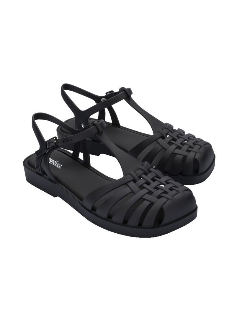 Sandálias Aranha Quadrada Preto