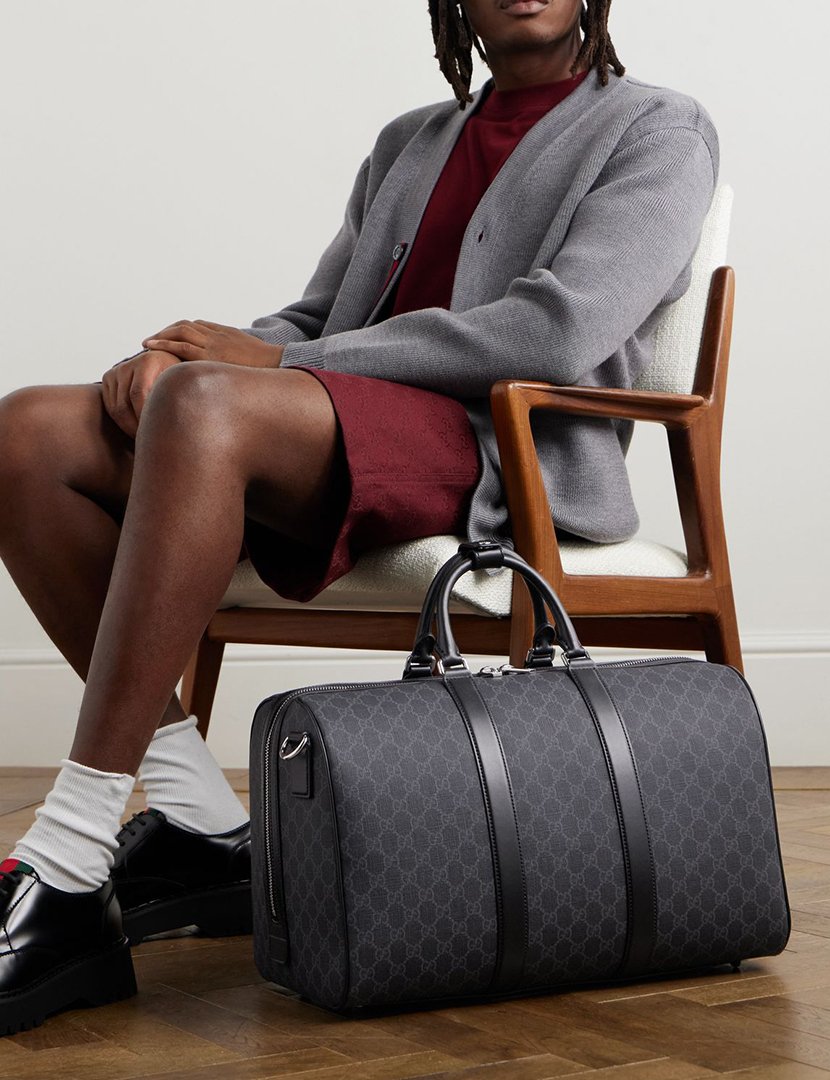 GG Black Medium Duffle Bag