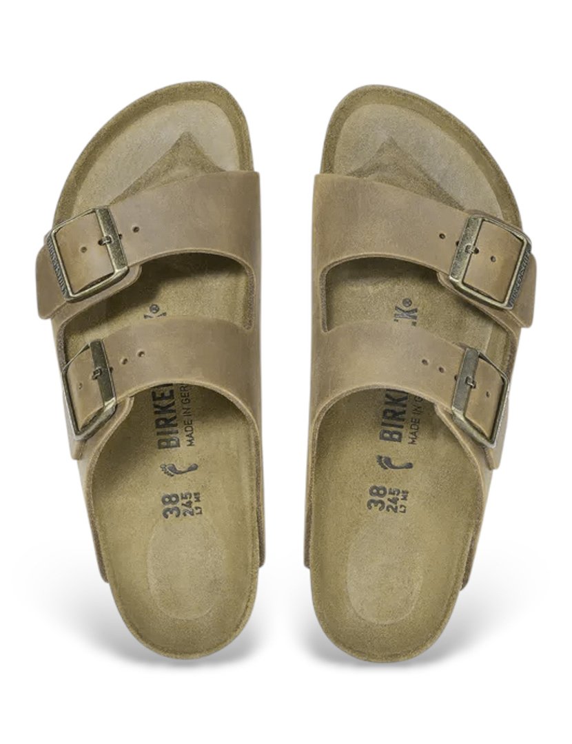 Sandálias Arizona Natural Oiled Castanho Estreito