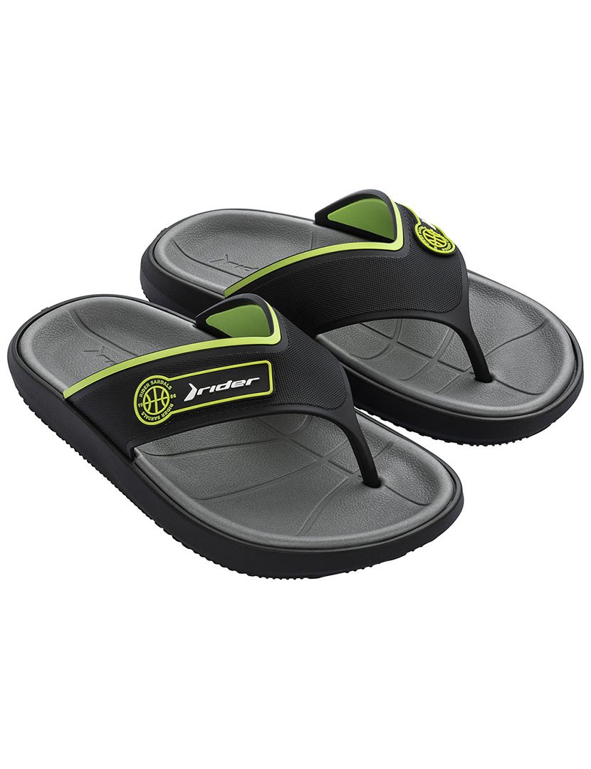 Chinelos Block Thong AD Preto/Verde