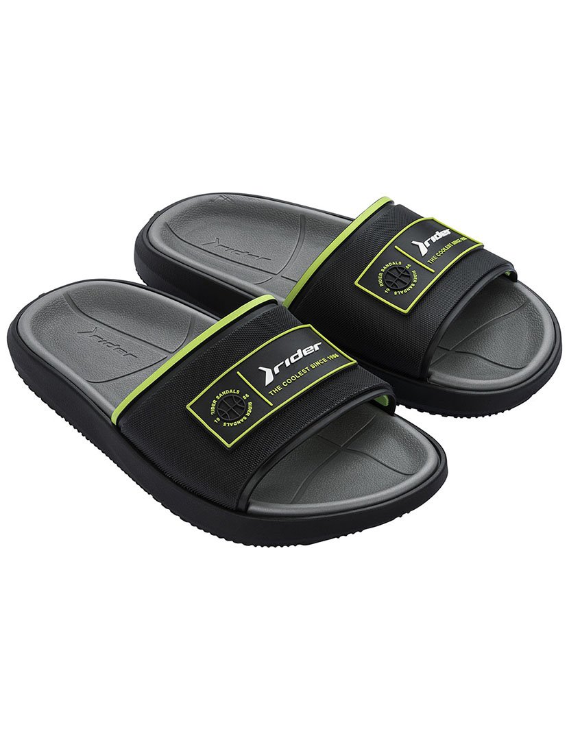 Chinelos Block Slide AD Preto/Verde