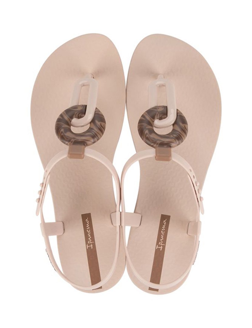 Sandálias Class Marble Bege