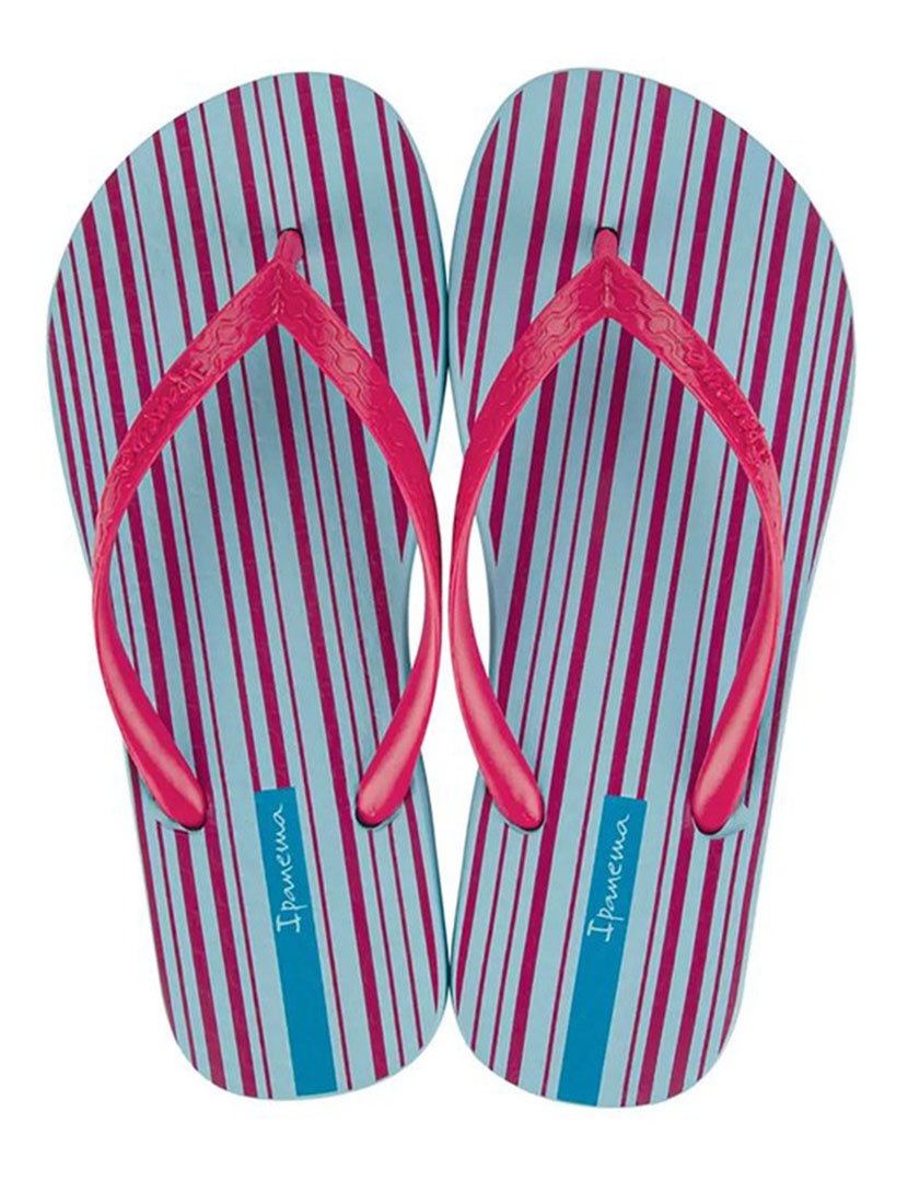 Chinelos Classica Happy XI Azul/Rosa