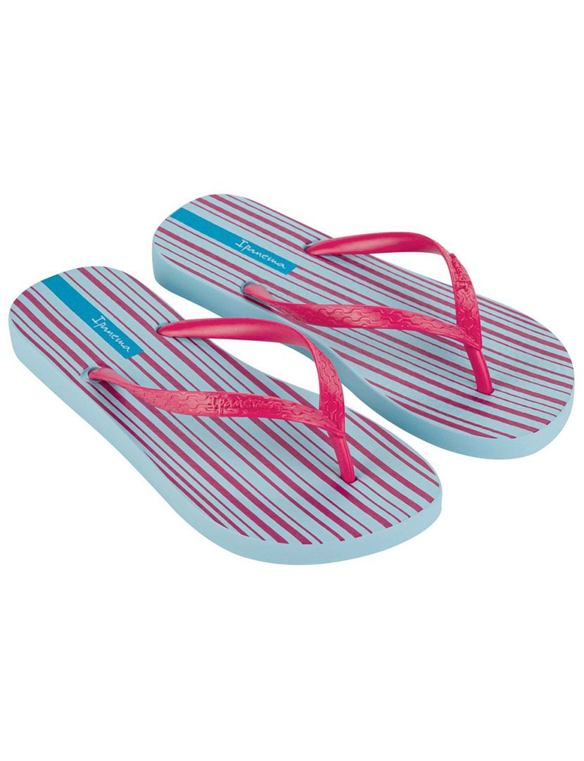 Chinelos Classica Happy XI Azul/Rosa