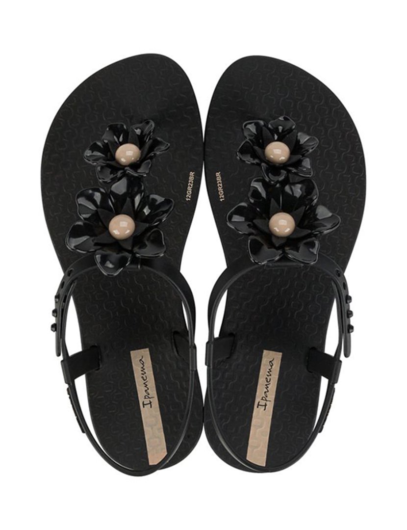 Sandálias Class Flower Kids Preto