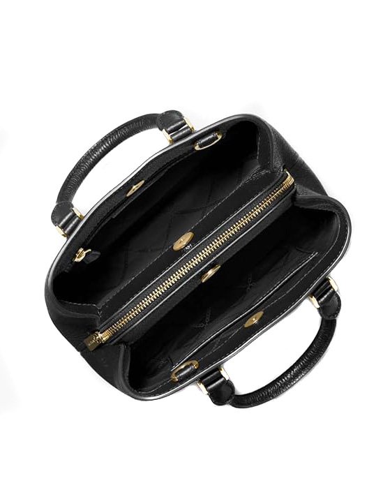 Camille Small Logo Leather Satchel