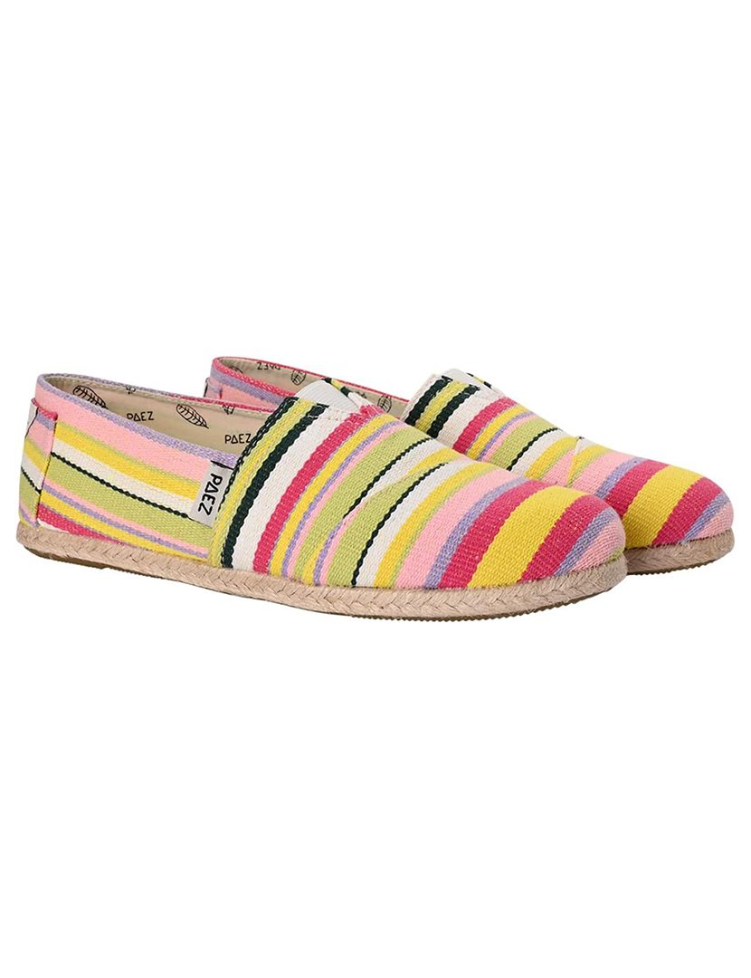 Alpercatas Print Yellow Strips Multicolor