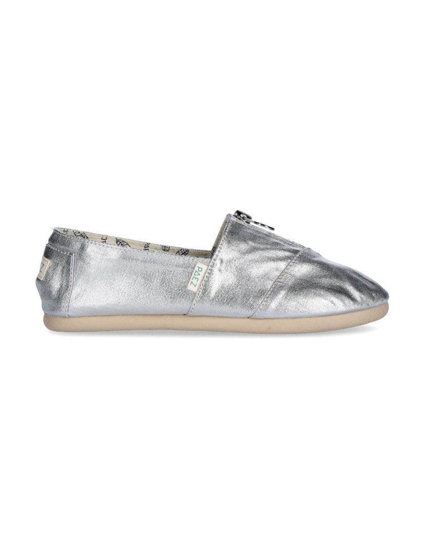 Alpercatas Metallic Canvas Silver