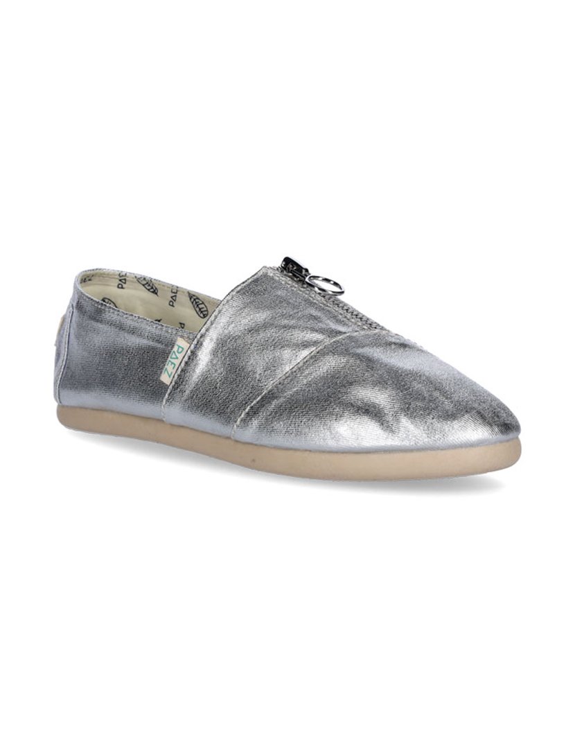 Alpercatas Metallic Canvas Silver