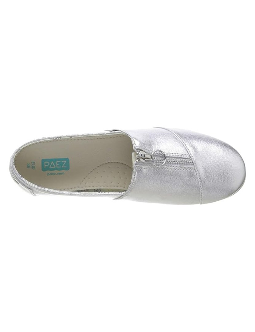 Alpercatas Metallic Canvas Silver