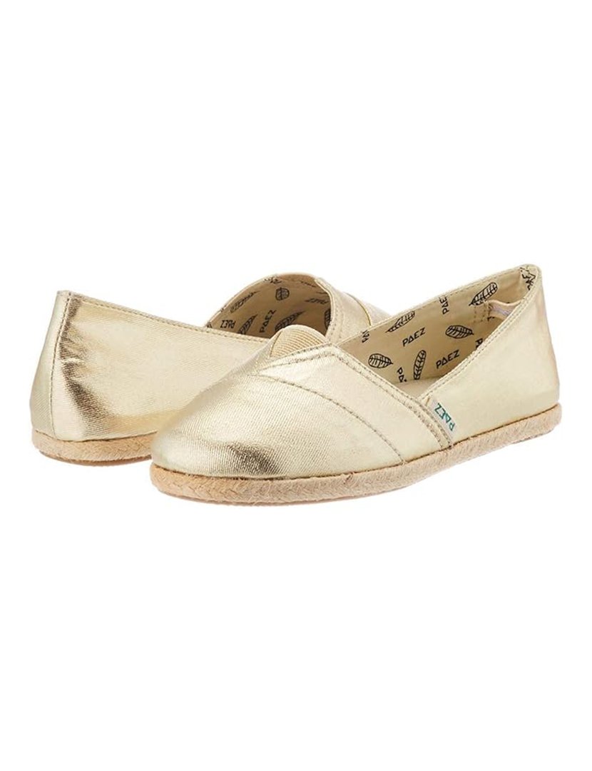 Raw Ballet Metallic Canvas Gold