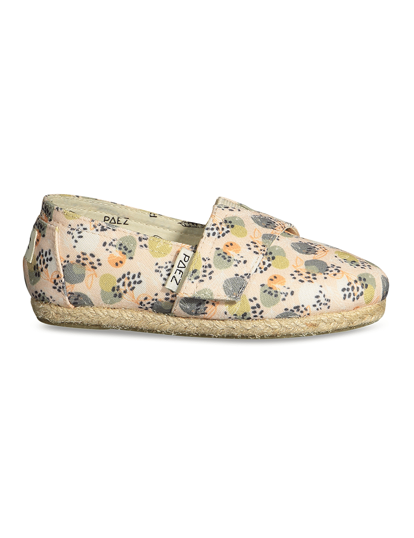 Alpercatas Print Flowers Nude Kids