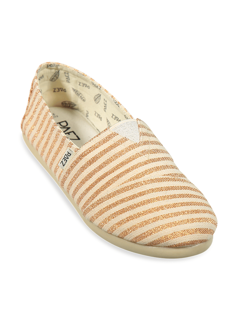 Surfy Lurex Copper Espadrilles