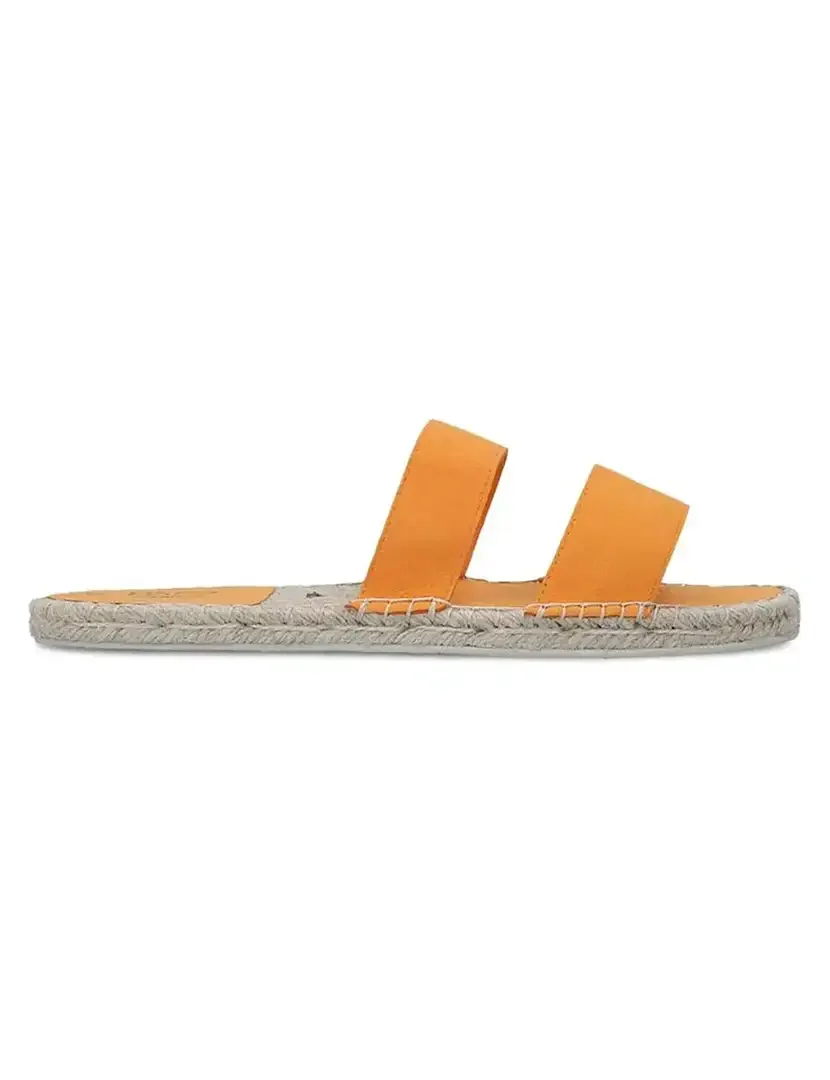 Sandálias Straps Vegan Suede Burnt Orange