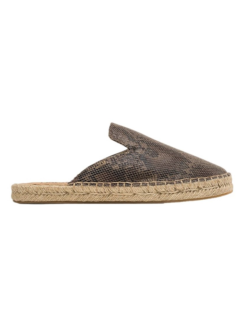 Mules Print Snake Brown