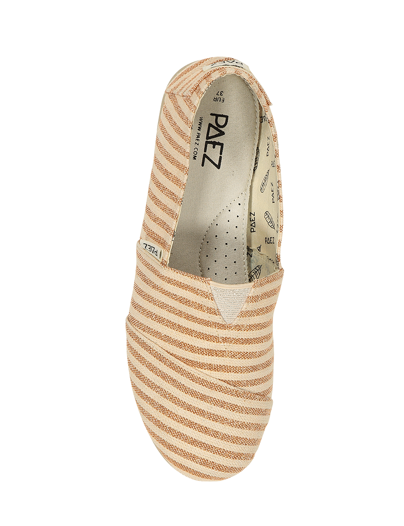 Surfy Lurex Copper Espadrilles