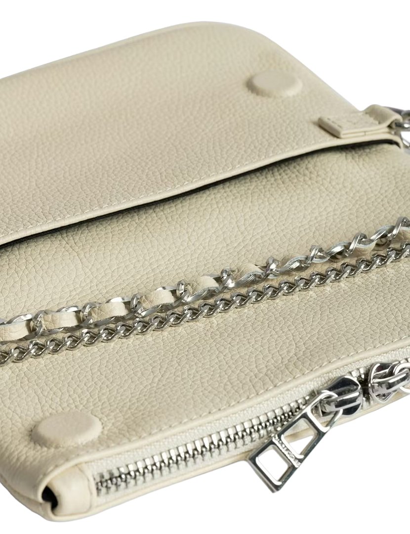 Rock Nano Grained Leather White