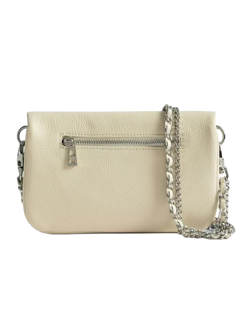 Rock Nano Grained Leather White