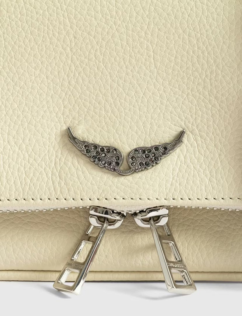 Rock Nano Grained Leather White