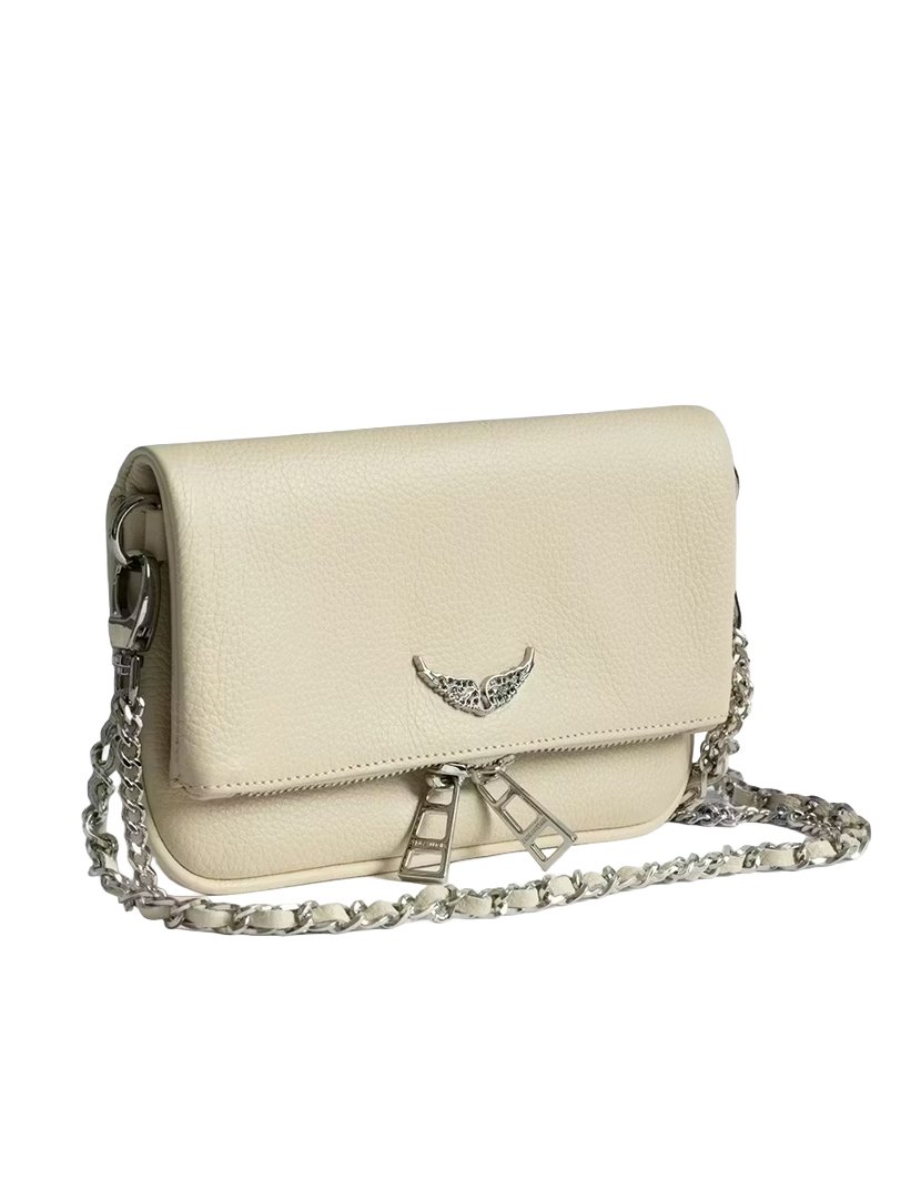 Rock Nano Grained Leather White
