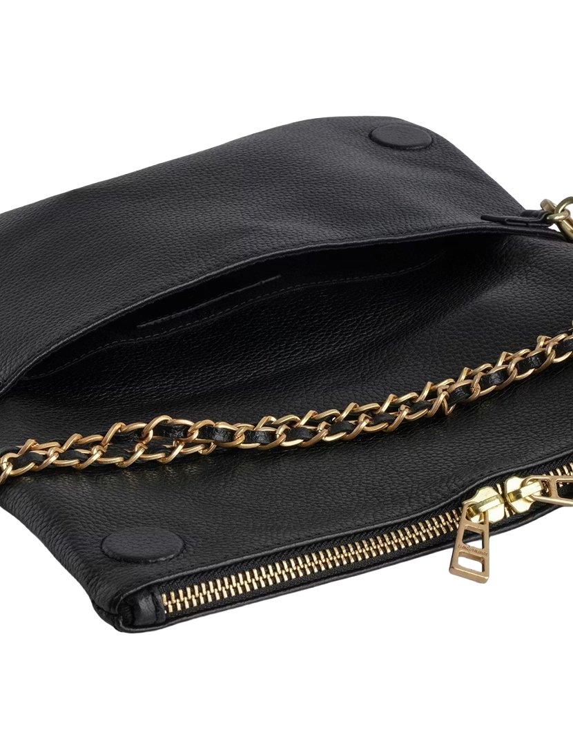 Rock Grained Leather Black