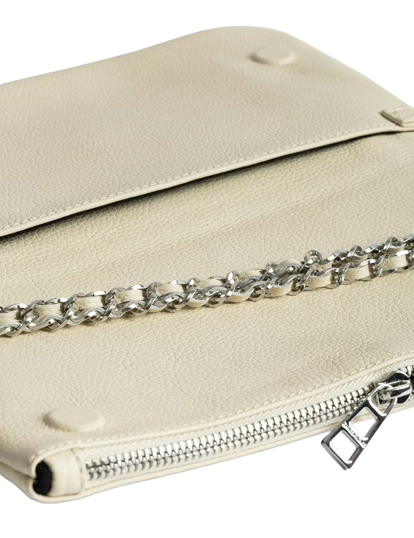 Rock Grained Leather White