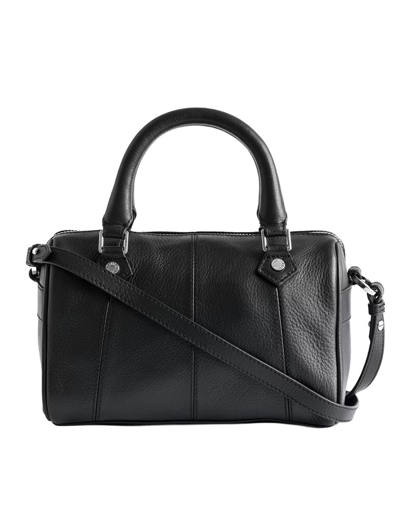 Sunny Small Vibe Grained Leather Black