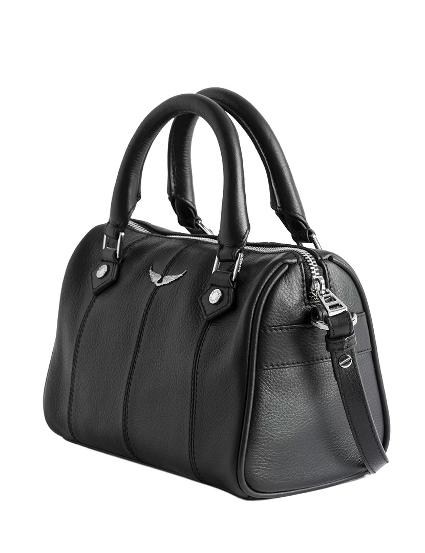 Sunny Small Vibe Grained Leather Black
