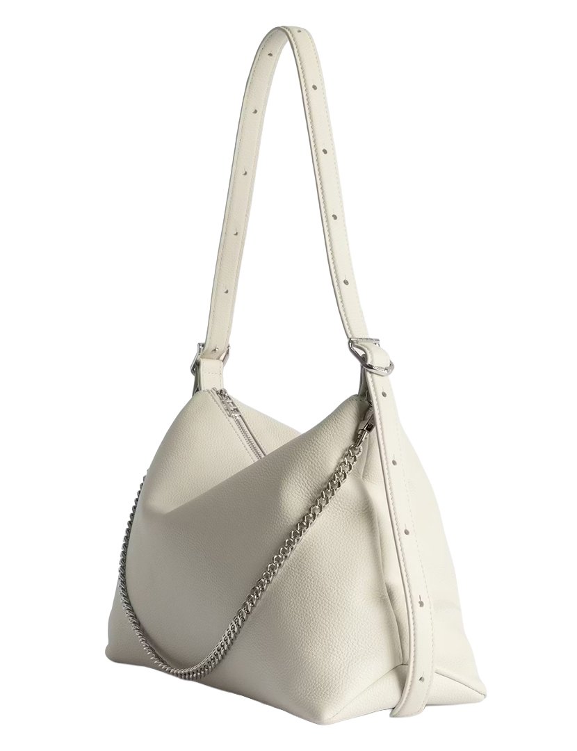 Jim Grained Leather White