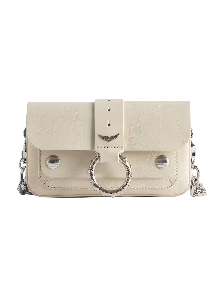 Kate Wallet Vintage Patent White