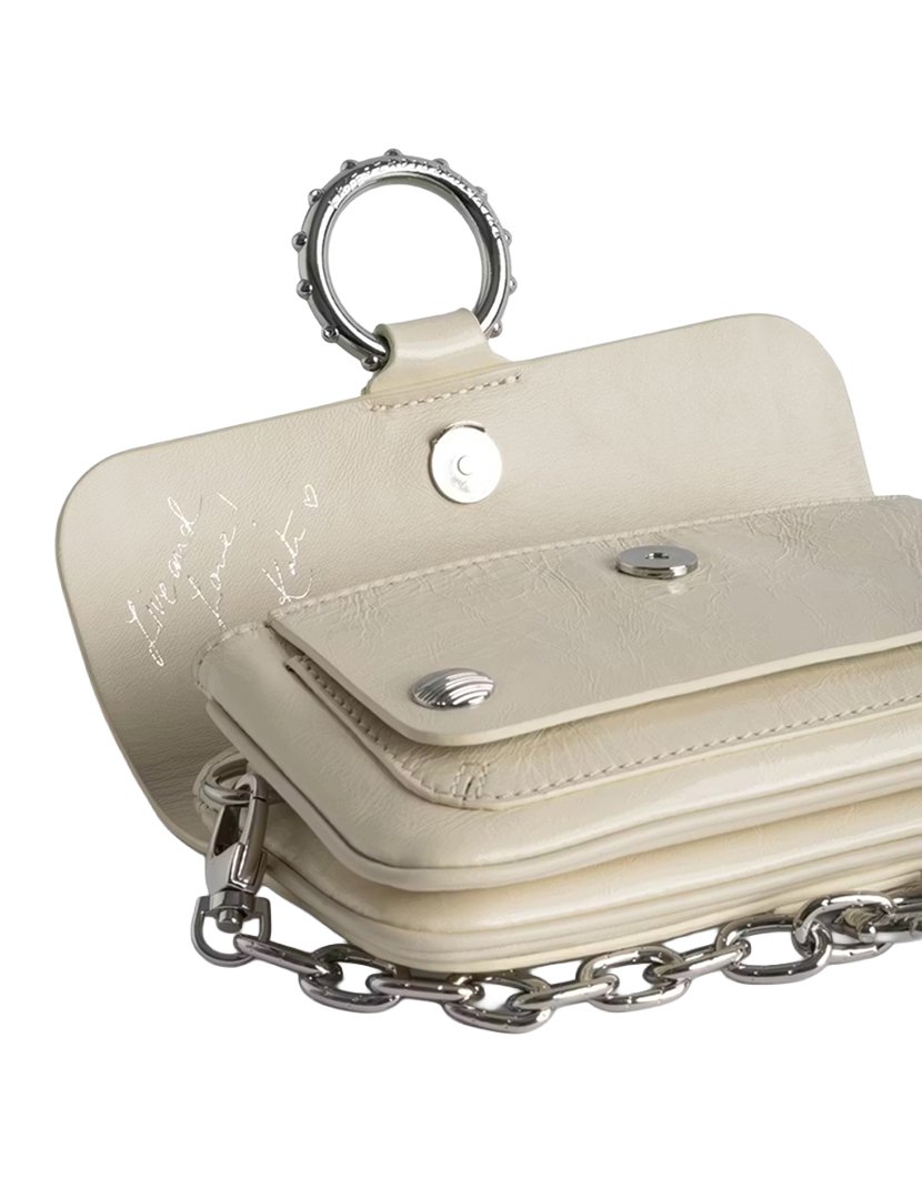 Kate Wallet Vintage Patent White