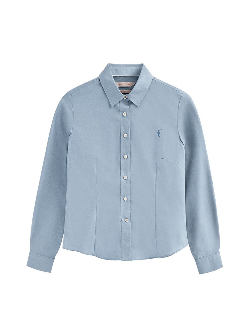 Camisa manga comprida Azul