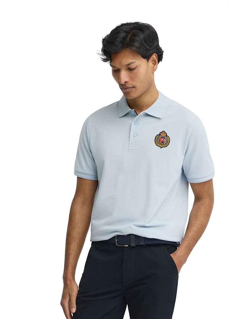 Pólo Regular Fit Azul Claro