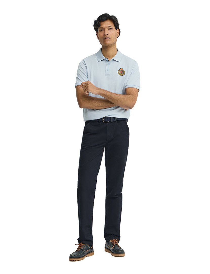 Pólo Regular Fit Azul Claro