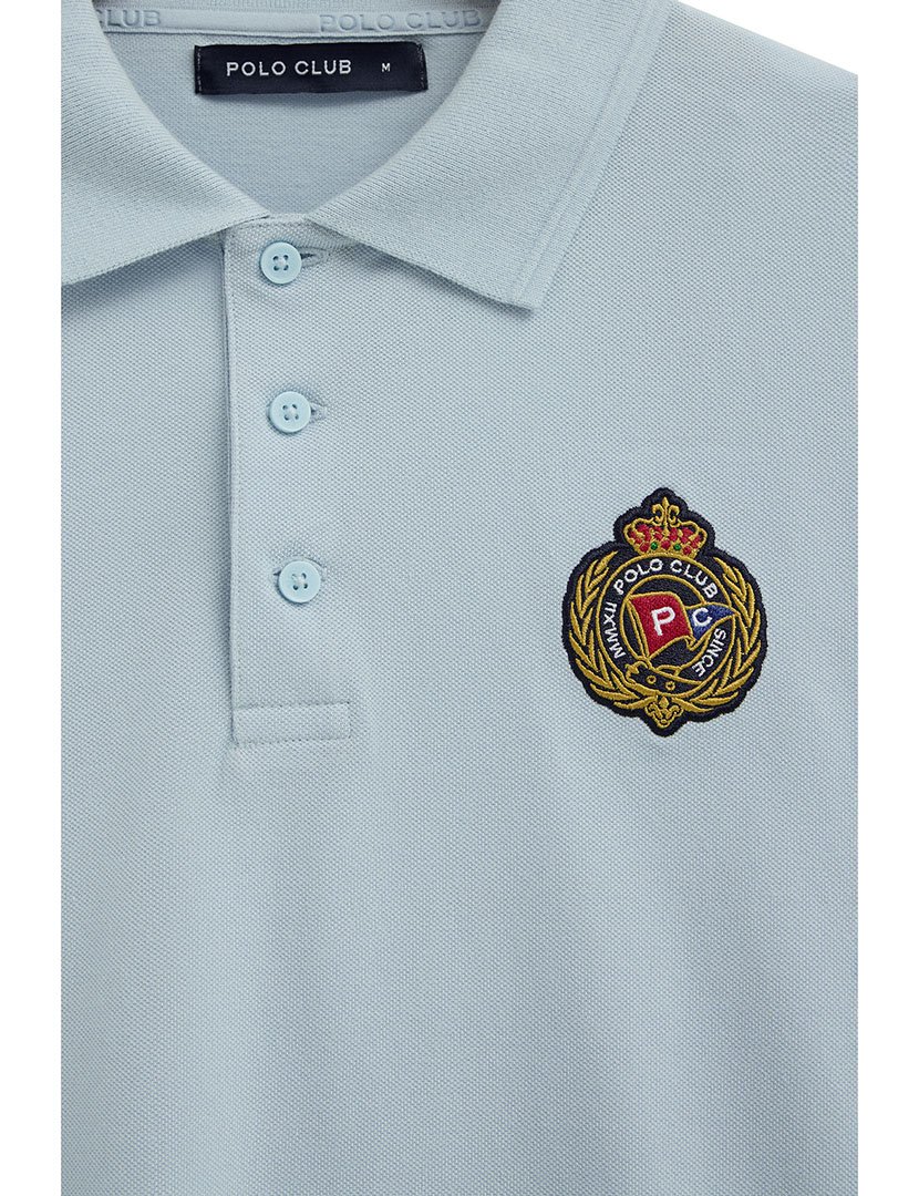 Pólo Regular Fit Azul Claro