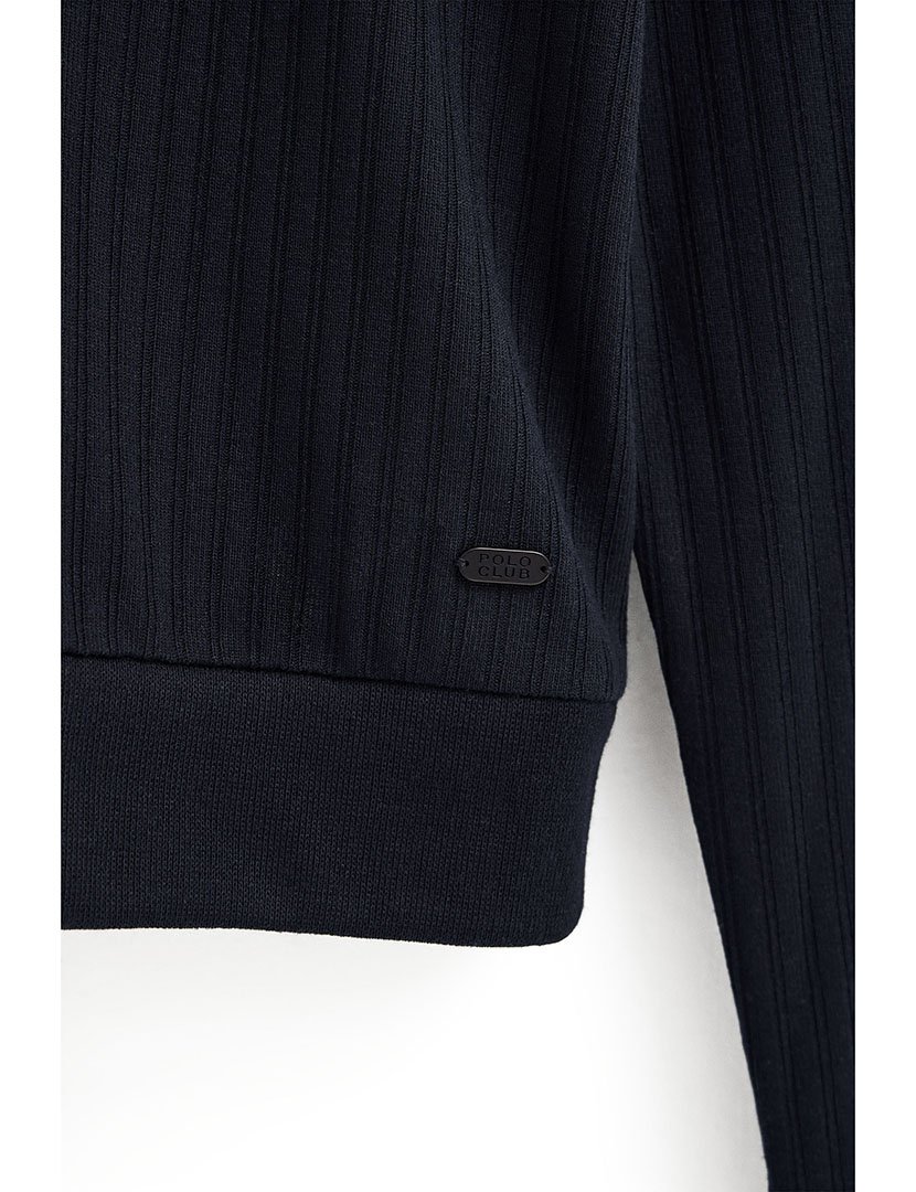 Pólo manga comprida Regular Fit Azul